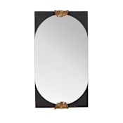 Arteriors Envy 22-1/2" W x 41" H Rectangular Framed Accent Mirror Antique Brass