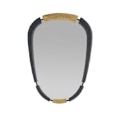 Arteriors Hitchcock 26-1/2"W x 37-1/2"H Oval Flat Wood Framed Accent Mirror Ebony