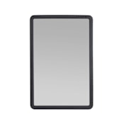 Arteriors Gregory 40"W x 60"H Rectangular Flat Wood Framed Accent Mirror Ebony