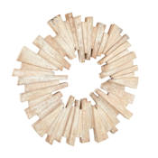 Arteriors Cosmo 41" Tall Mango Wood Abstract Plaque Natural