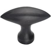 Ashley Norton Cleat 2" Wide Luxury Solid Bronze Football Pointed Tip Cabinet / Drawer Knob Dark Bronze