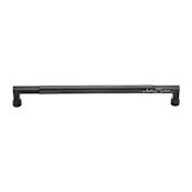 Ashley Norton Bauhaus 18" Center to Center Luxury Solid Bronze 19" Through Bolt Barrel Style Appliance Handle / Pull Dark Bronze