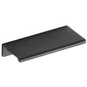 Ashley Norton Front Mount 3" Long Luxury Solid Bronze Finger Edge Cabinet Handle / Drawer Pull Dark Bronze