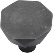 Ashley Norton Solid Bronze Brylee 1-1/2 Inch Geometric Cabinet Knob Dark Bronze