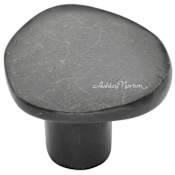 Ashley Norton Stone 1-5/8" Wide Luxury Solid Bronze Organic Designer Cabinet / Drawer Knob Dark Bronze