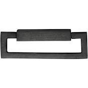 Ashley Norton Audrey 1-1/4" Center to Center Luxury Solid Bronze Rectangular Drop Bail Style Cabinet Handle / Drawer Pull Dark Bronze
