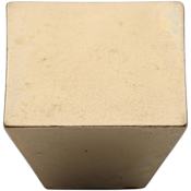 Ashley Norton Square Cone 1-1/2" Wide Tapered Block Luxury Solid Bronze Designer Modern Cabinet / Drawer Knob Natural Bronze