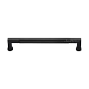 Ashley Norton Bauhaus 18" Center to Center Luxury Thru Bolt Solid Brass Appliance Handle / Appliance Pull Flat Black