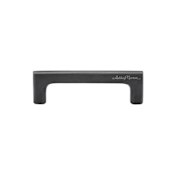 Ashley Norton Abigail 6" Center to Center Luxury Solid Bronze Soft Angle Elegant Modern Cabinet Handle / Drawer Pull Dark Bronze