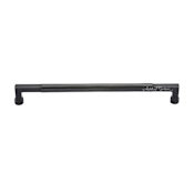 Ashley Norton Bauhaus 12" Center to Center Luxury Solid Bronze Barrel Style Modern Appliance Handle / Appliance Pull Dark Bronze