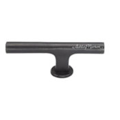 Ashley Norton Gallery 3 1/2" Wide Luxury Solid Bronze Offset "T" Bar Cabinet Pull Cabinet Knob Dark Bronze