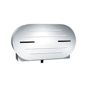 ASI Surface Mounted Dual Jumbo Roll Toilet Tissue Dispenser Satin Stainless Steel