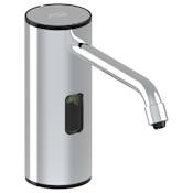 ASI Deck Mounted Electronic Liquid Soap Dispenser with 51 oz Capacity Bright Stainless Steel