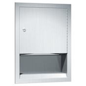 ASI Recessed Paper Towel Dispenser Satin Stainless Steel
