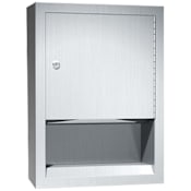 ASI Traditional Surface Mounted Paper Towel Dispenser Satin Stainless Steel