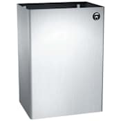 ASI Traditional Surface Mounted 17 Gallon Waste Receptacle Satin Stainless Steel