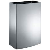 ASI Roval Surface Mounted 12.8 Gallon Waste Receptacle Satin Stainless Steel