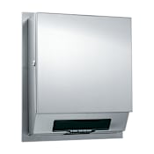 ASI Semi-Recessed Automatic Paper Towel Dispenser - Battery Operated Satin Stainless Steel