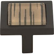 Atlas Homewares Spa 1-3/8 Inch Square Cabinet Knob Aged Bronze