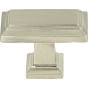 Atlas Homewares Sutton Place 1-7/16 Inch Rectangular Cabinet Knob Brushed Nickel