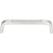 Atlas Homewares Crystal 5 Inch Center to Center Handle Cabinet Pull Matte Chrome