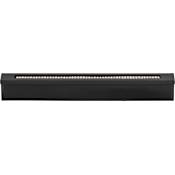 Atlas Homewares Crystal 3-3/4 Inch Center to Center Rectangular Cabinet Pull Matte Black