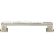 Atlas Homewares Crystal 5 Inch Center to Center Handle Cabinet Pull Brushed Nickel