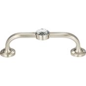 Atlas Homewares Crystal 3 Inch Center to Center Handle Cabinet Pull Brushed Nickel