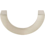 Atlas Homewares Roundabout 3 Inch Center to Center Finger Cabinet Pull Brushed Nickel