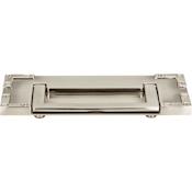 Atlas Homewares Campaign 3 Inch Center to Center Drop Cabinet Pull Brushed Nickel