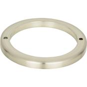 Atlas Homewares Tableau 3-3/8 Inch Diameter Cabinet Pull Backplate Brushed Nickel