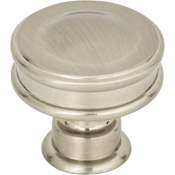 Atlas Homewares Oskar 1-1/4 Inch Mushroom Cabinet Knob Brushed Nickel