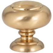 Atlas Homewares Victoria 1-1/4 Inch Mushroom Cabinet Knob Warm Brass
