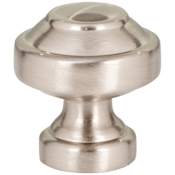 Atlas Homewares Malin 1-1/8 Inch Mushroom Cabinet Knob Brushed Nickel