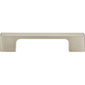 Atlas Homewares Thin Square 3-3/4 Inch Center to Center Handle Cabinet Pull Brushed Nickel