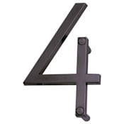 Atlas Homewares Modern Avalon Address Number 4 Aged Bronze