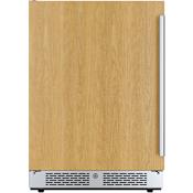 Avallon 24 Inch Wide 140 Can Energy Efficient Beverage Center with LED Lighting, Double Pane Glass, Touch Control Panel and Left Swing Door Panel Ready Solid