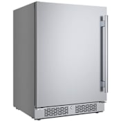 Avallon 24 Inch Wide 5.66 Cu. Ft. Built-In Compact Outdoor Refrigerator with Left Hinge Stainless Steel