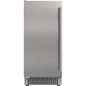Avallon 15 Inch Wide 26 Lbs. Capacity Undercounter Left Hinge Ice Maker with 55 Lbs. Daily Ice Production Stainless Steel