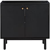 Avanity Adele 36" Single Free Standing Vanity Cabinet Only - Less Vanity Top Black