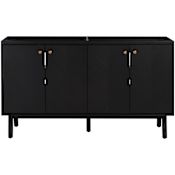 Avanity Adele 60" Double Free Standing Vanity Cabinet Only - Less Vanity Top Black