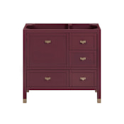 Avanity Alana 36" Single Free Standing Vanity Cabinet Only - Less Vanity Top Burgundy Red