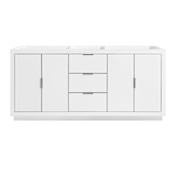 Avanity Austen 72" Double Free Standing Wood Vanity Cabinet Only - Less Vanity Top White