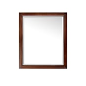 Avanity 30" W x 35" H Rectangular Framed Bathroom Wall Mirror New Walnut