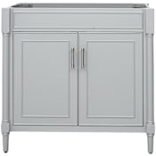 Avanity Bristol 36" Single Free Standing Vanity Cabinet Only - Less Vanity Top Light Gray