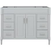 Avanity Bristol 48" Single Free Standing Vanity Cabinet Only - Less Vanity Top Light Gray
