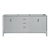 Avanity Emma 72" Double Free Standing Wood Vanity Cabinet Only - Less Vanity Top Dove Gray