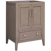 Avanity Everette 24" Single Free Standing Vanity Cabinet Only - Less Vanity Top Gray Oak