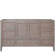 Avanity Everette 60" Single Free Standing Vanity Cabinet Only - Less Vanity Top Gray Oak