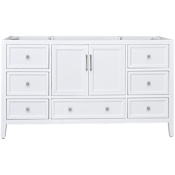 Avanity Everette 60" Single Free Standing Vanity Cabinet Only - Less Vanity Top White